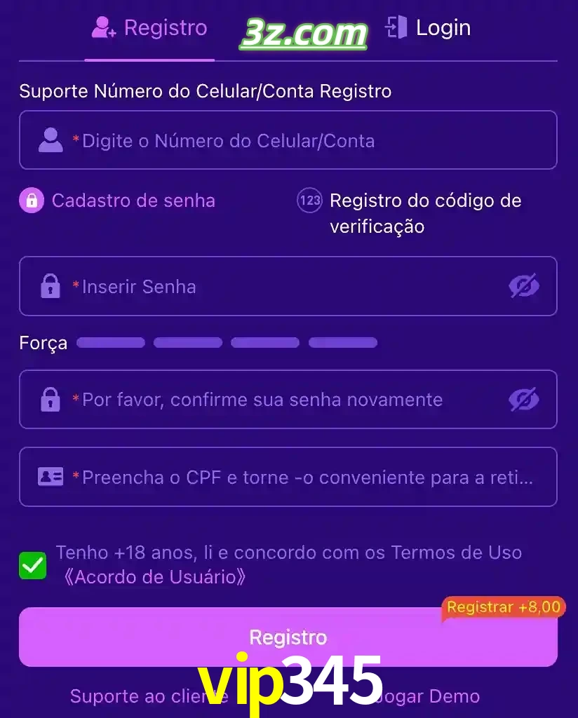 bonus de cadastro imediato